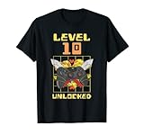 zocker Jungen Geburtstag Level 10 Unlocked gamer Geburtstag T-S