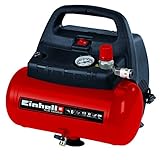 Einhell 4020495 Kompressor TC-AC 190/6/8 OF (1.100 W, max. 8 bar, öl-/servicefreier Motor, 6 Liter Drucklufttank, Manometer, Schnellkupplung, Sicherheitsventil, Handgriff)