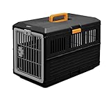 Iris Ohyama, Faltbare Transportbox / Transportkiste, 2 Öffnungen (Vorder- & Rückseite), Tragegriff, ausgezeichnete Luftzirkulation, für Katze & Hund max. 20 kg - Pet Carry