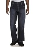 Southpole Core Jeans für Herren mit lockerer Passform, Dunkelblau, 36W / 32L