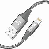 ULTRICS iPhone Ladekabel 2M, Apple MFi zertifiziertes Lightning Kabel, USB Schnelllade- und Synchronisierungskabel, kompatibel mit iPhone 12 Pro Max/ 11/ XS/XR/X/ 8/7 Plus/SE/iPad/iPod - G