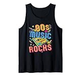 80er Jahre Music Rocks Vintage Retro Kassettenband Tank Top