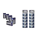 Varta High Energy 4922 Batterie High Energy 9V Block Batterien 5er Pack & Batterien Electronics CR2032 Lithium Knopfzelle 3V Batterie 10er Pack Knopfzellen in Original 1er Blisterverpackung