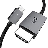 uni USB C auf HDMI Kabel 4K [Geflochten,Aluminiumlegierung] USB Typ C auf HDMI Kabel (Thunderbolt 3 kompatibel) bis zu 4K, kompatibel mit iPad Pro/Air, MacBook, Galaxy, Huawei P40 u.s.w - 3