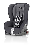 BRITAX RÖMER Kindersitz 9-18 kg DUO plus, flexibler Einbau und verbesserter Schutz für Kinder (Gruppe 1), 9 Monate bis 4 Jahre, Storm Grey