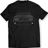E39 Bimmer T-Shirt Gelb Scheinwerfer 100% Baumwolle, Large, Schw