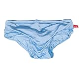 Mingfa modische Herren-Unterhose, atmungsaktiv, für den Strand, einfarbig, Laufen, Schwimmen, Spa, Strand Gr. Verschiedene Größen, hellb