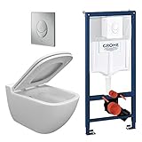 Grohe Rapid 3in1 + Ference WC + Drückerplatte + WC-Sitz C