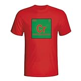 Airosportswear Cristiano Ronaldo Portugal Periodic Table T-Shirt (red)