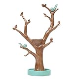 Statuen Kreative Lagerung Regal Zweige Schmuck Ring Halskette Display Stand Dekoration Ornamente Deko Statuen (Color : Green)
