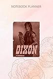 Notebook Planner The Walking Dead Daryl Silver Portrait: 114 Pages, 6x9 inch, Weekly, Pocket, Menu, Journal, College, To Do L
