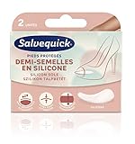 Salvequick ® | Invisible Sole | Silikonschutz zur Reduzierung der Schwielenbildung im Vorfußbereich. Bequem, rutschfest und wiederverwendbar Pack 2 E