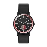 Skagen Herren Analog Quarz Uhr mit Silicone Armband SKW6540