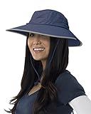 Sun Protection Zone Unisex Booney-Hut für den Außenbereich, leicht, verstellbar (100 LSF, UPF 50+) - Blau - Einheitsgröß