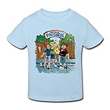 Spreadshirt Die DREI Fragezeichen Kids - Meine Freunde Kinder Bio-T-Shirt, 152, Hellb