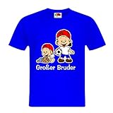 Sehr schönes Geschwister T-Shirt für den großen Bruder mit schönen Kindermotiven. THDesign®