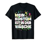 Karneval Kostüm Wäsche Fasching Shirt lustiger Kostümersatz T-S