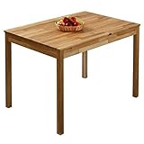Krok Wood Esstisch Tomas aus Massivholz (Eiche, 110 x 75 x 75 cm)