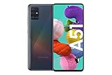 Samsung Galaxy A51 Android Smartphone ohne Vertrag, 4 Kameras, 6,5 Zoll Super AMOLED Display, 128 GB/4 GB RAM, Dual SIM, Handy in schw