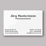 250 Visitenkarten | Klassik weiß | 350g hochwertiger Qualitätsdruck matt | 85 x 55 mm | Premium Qualität | verschiedene Motive | beschreibbar | Visitenk