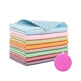 Mikrofaser-Reinigungstuch für Fischschuppen, Superabsorbierende treifenfreier Glanz, Magische Instant Putzlappen, Geschirrtuch,für Fenster, Auto, Spiegel, Edelstahl Polieren verwendet-11PCS (30X40cm)