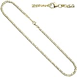 Halskette Kette 333 Gold Gelbgold massiv 45 cm Goldkette Karab