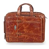 creative art & craft Leder Laptop Tote Bag Aktentasche Tasche Multirole Umhängetasche in 40x30x13cm Groß Größ