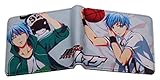 WANHONGYUE Anime Brieftasche Geldbörse Herren Kunstleder Wallet Geldbeutel Bifold Münzfach Karten Geldtasche Kuroko No Basuke/1