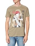 Naruto Herren MENARUTTS116 T-Shirt, kaki, L