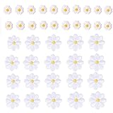 40 Stück Gänseblümchen-Blumen-Aufnäher zum Aufbügeln für Kleidung, Gestickte Applikationen Zart, zum Aufnähen für DIY-Dekoration, Rucksack, T-Shirt, Schuhe, Hoodies Kinderkleidung, J
