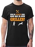 Grill - Wenn es flüchten kann - 3XL - Schwarz - Tshirt Herren 3XL - L190 - Tshirt Herren und Männer T-S