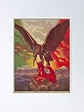 AZSTEEL Mexican Anti-Fascist Poster 1942 Poster Best Gift 11.7'x16.5' for Friends Family