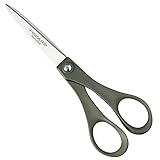 Fiskars Recycelte Mehrzweckschere, Länge: 18 cm, Für Rechts- und Linkshänder, Rostfreie Stahl-Klinge/100% recycelte Kunststoff-Griffe, Schwarz, 1005127