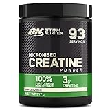 Optimum Nutrition Creatin Monohydrat Pulver, ON Kreatin hergestellt für Leistungssteigerung, 93 Portionen, 317g, Verpackung kann V