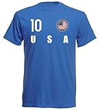 Nation USA T-Shirt Trikot Wappen FH 10 BL (XL)