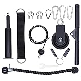 BESPORTBLE Trizeps- Erweiterung Seil Set Pulldown Seil Kabel Pulley Anhänge Arm Festigkeit Ausbildung Ausrüstung für LAT Pulldowns Bizeps Trizeps Verlängerung