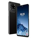 FECAMOS MIQOO S30U+ 6.7in Drop Screen Smartphone, 3G Smartphone mit 3D Galvanischer Glasrückseite, 6G(RAM)+64G(ROM), HD Dual Kamera 8MP+13MP, Fingerabdruck Face Unlock (Schwarz)(#2)