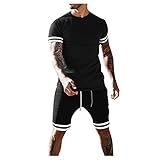 Herren Jogginganzug Baumwolle 3XL XXXL XXL XL Trainingsanzug Sale Sportanzug Sportbekleidung Workout Freizeitanzug Kurz Laufanzug Hausanzug Sport Set Fitness Outfit Running Outfit Trainingsanzug