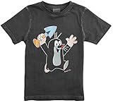 Der kleine Maulwurf Kids - Happy! Unisex T-Shirt schwarz 104