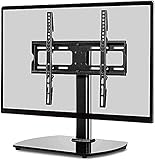 BNFD Universal-Schwenktisch-TV-Ständer mit Halterung für 32-55 Zoll Flat&Curved TV-Sockel-TV-Halterung (Farbe: Schwarz)