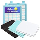 Abluftfilterkassette 2 Stück Ersatz für Philips 432200493801 FC 8470 Power Pro Active Power Pro Compact Hepa Filter Lamellenfilter Filterkassette für Staubsauger/Bodenstaubsaug