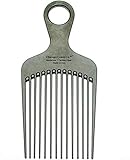 Chicago Comb Nr. 7 Kohlefaser, für Naturlocken, Dauerwelle, Afros, grosse Bärte, 15 cm Carb