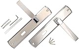 KOTARBAU® Türdrückerset 72 mm BB Langschild Nickel-Chrom Universal M