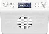 TechniSat DIGITRADIO 21 - DAB+ Unterbau-Küchenradio (DAB+, UKW, 2,8' Farbdisplay, Favoritenspeicher, Wecker, Kopfhöreranschluss) weiß
