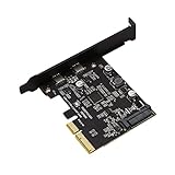 Creely USB 3.1 auf Typ C 2 Port Erweiterung Karte PCI-E 4X auf USB 3.1 Gen2 10 Gbit/S USB C ASMedia ASM3142-Chipsatz für Den Desktop