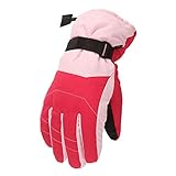 Winterhandschuhe Kinder Wasserdicht Winter Warm Sport Winddicht Warme Handschuhe Snowboard Sporthandschuhe Skihandschuhe Fahrradhandschuhe Winddichte Sport Wandern Laufen Sk