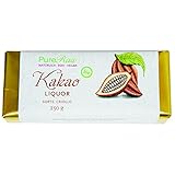 Kakao-Liquor Criollo (Bio Rohkost Vegan) Kakao-Paste Kakao-Masse Kakao-Bohnen-Mus aus Edel-Kakaobohnen 100 Prozent Pure Rohe Schokolade Zuckerfrei - Theobroma Cacao Organic Raw Cocoa | PureRaw 250g