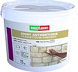 Parexlanko Dichtungen bis zu 3 cm für alle Arten von Platten, Briketts und Ziersteinen an Wänden, gebrochenes Weiß, 15 kg