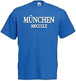 1860 Herren T-Shirt MÜNCHEN MDCCCLX löwen tshirtblau-L