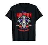Enjoy Colorful Cool Halloween Scary Night With Wild Vampire T-S